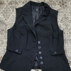 Black Button Up Vest